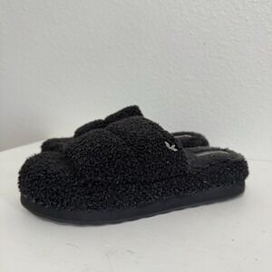 Koolaburra UGG Peachee Sherpa Fuzzy Strap Slide Sandal Slippers Womens Size 8